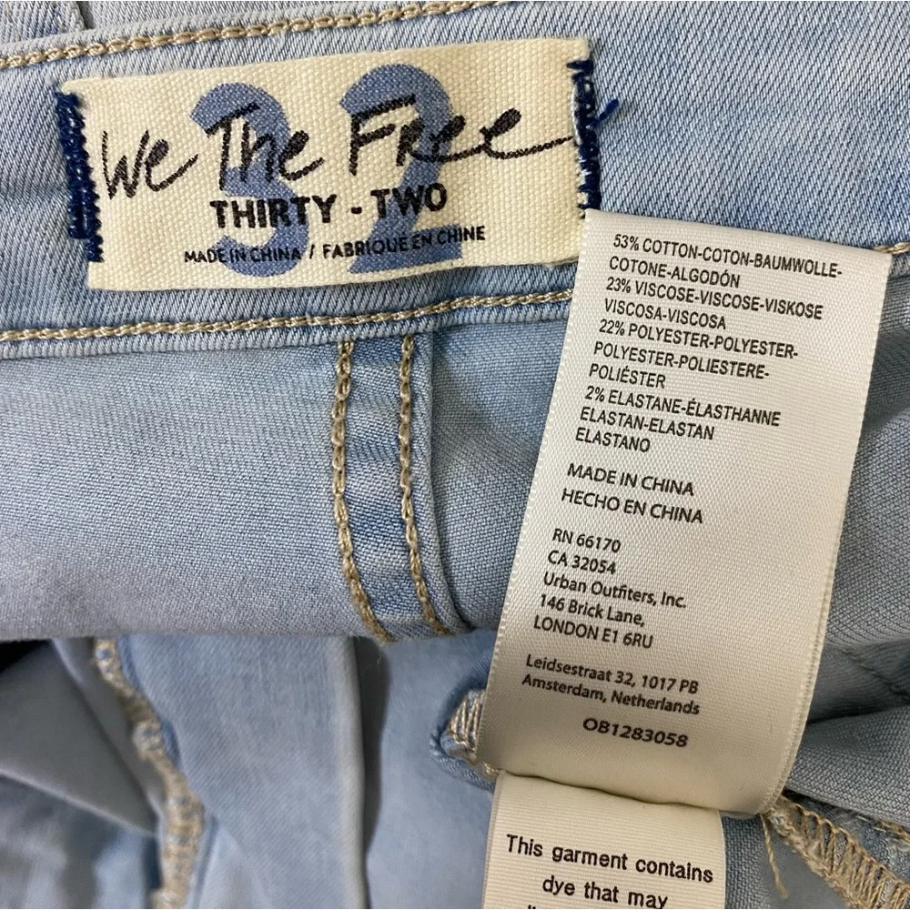 Free People Youthquake Cropped Flare Jeans in Bleach Out Light Wash - 32 - Picture 16 of 16
